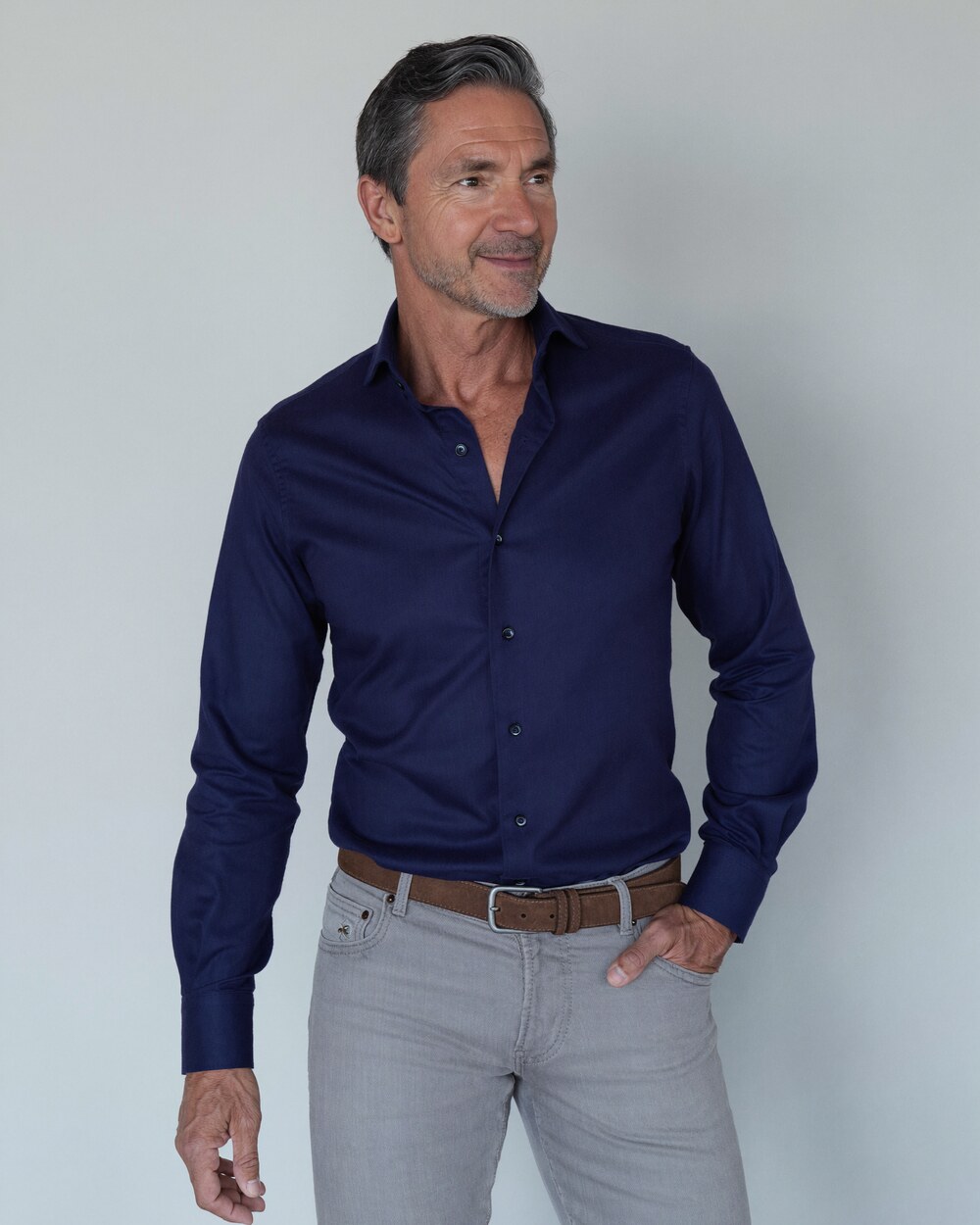 Overhemd op maat Donkerblauw