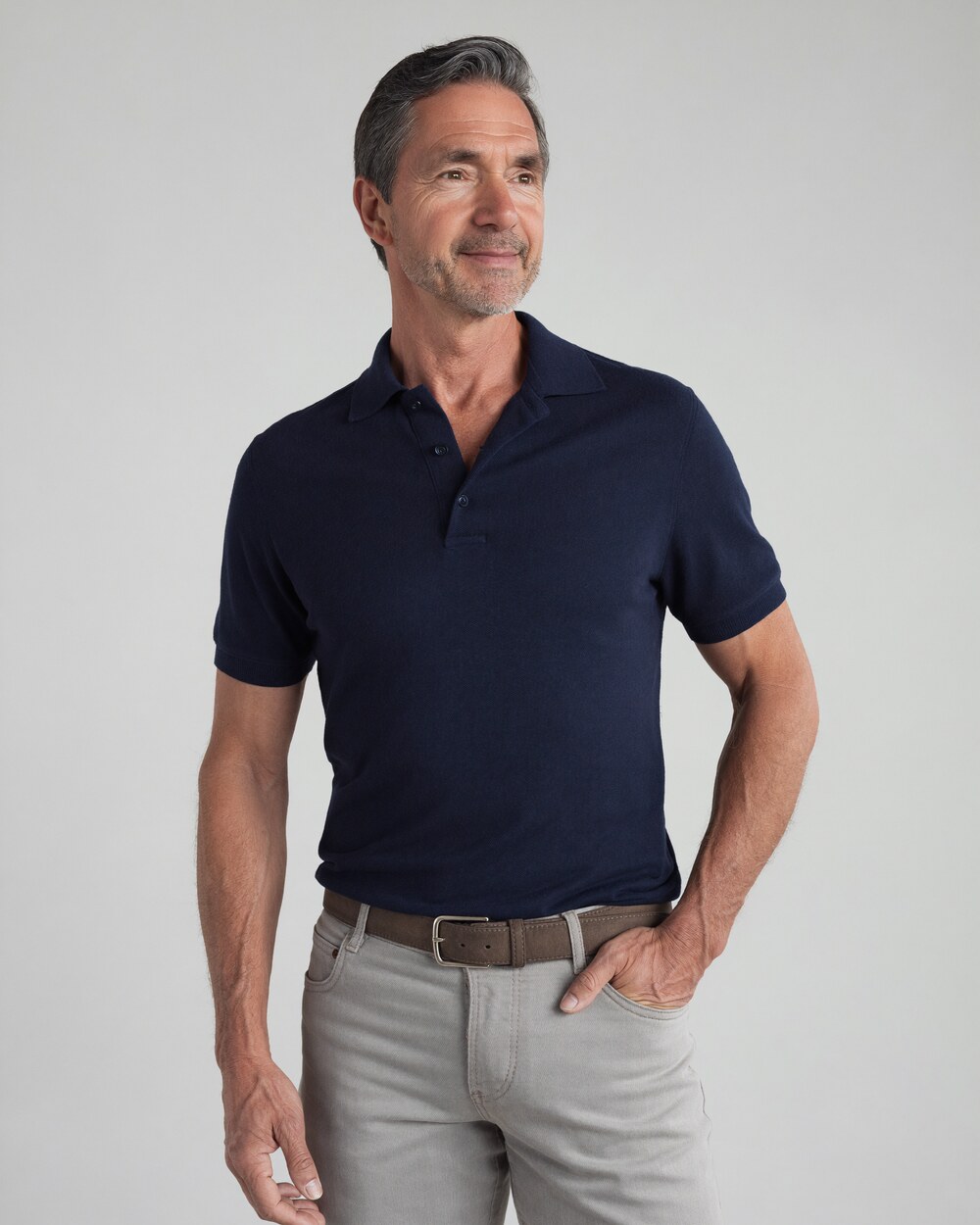 Polo op maat Navy